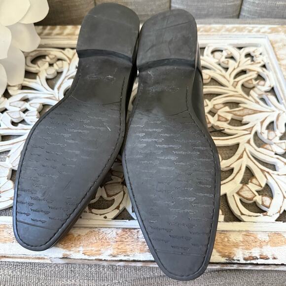 Santoni Black Leather Oxford Loafers Shoes Men’s 9 main image 4